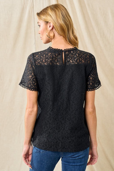 Black Lace Top