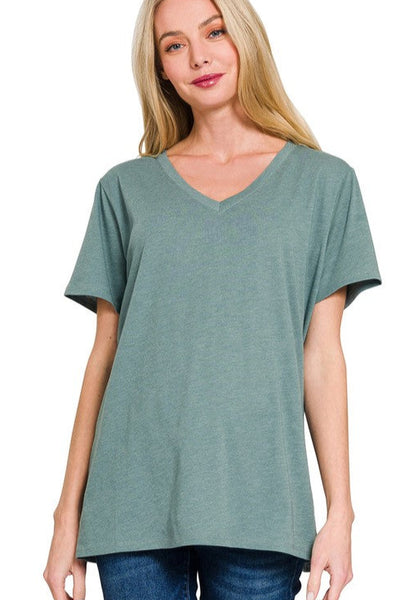 Basic V-Neck Ash