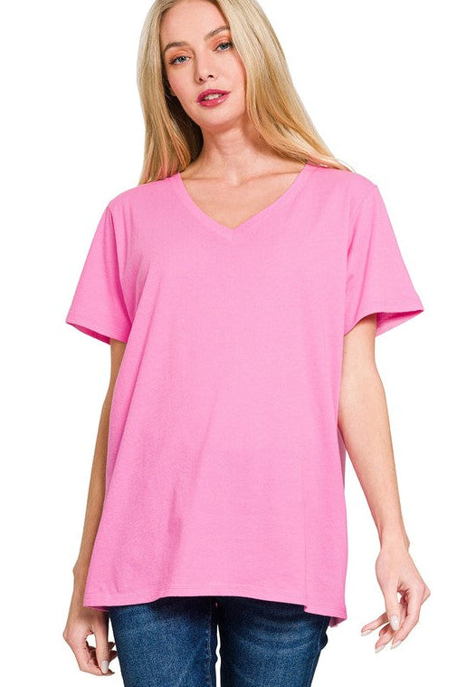 Basic V-Neck Pink