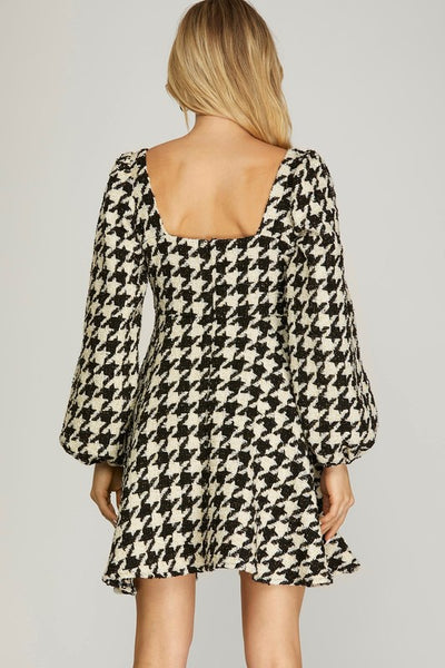 Houndstooth Dress