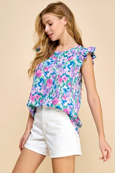 Orchid Floral Tank