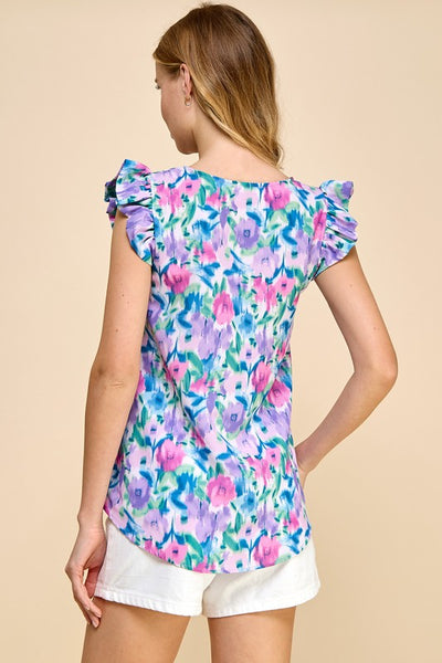 Orchid Floral Tank