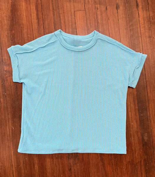 Corded Turquoise Top