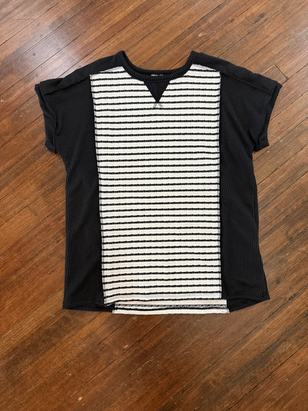 Jacquard Stripe Top