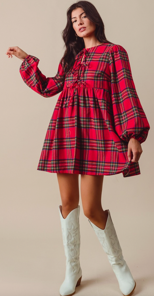 Checkered Plaid Dress