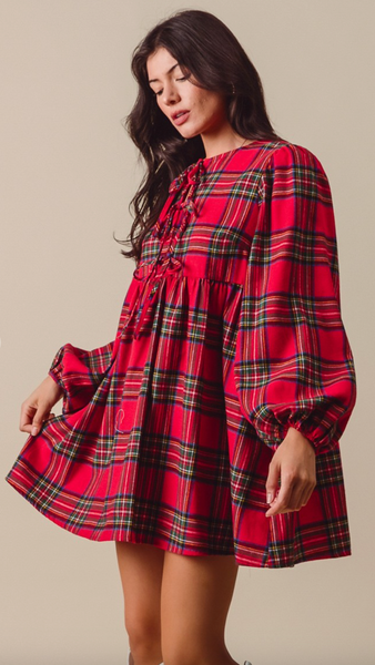 Checkered Plaid Dress