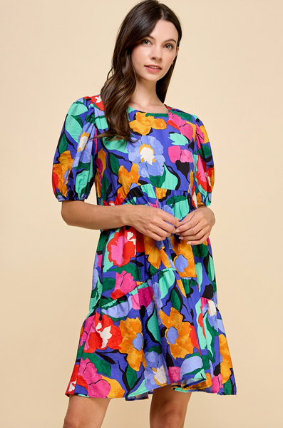 Two Layered Floral Dress