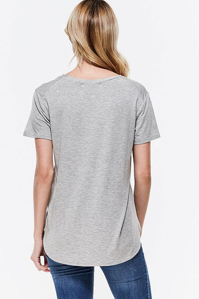 Heather Grey Short Sleeve